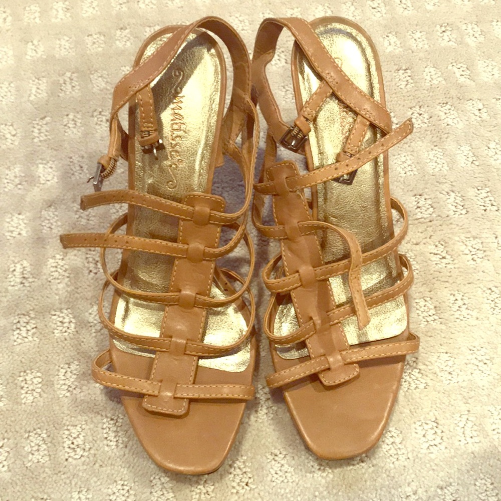 Matisse Tan Strappy Heels 10